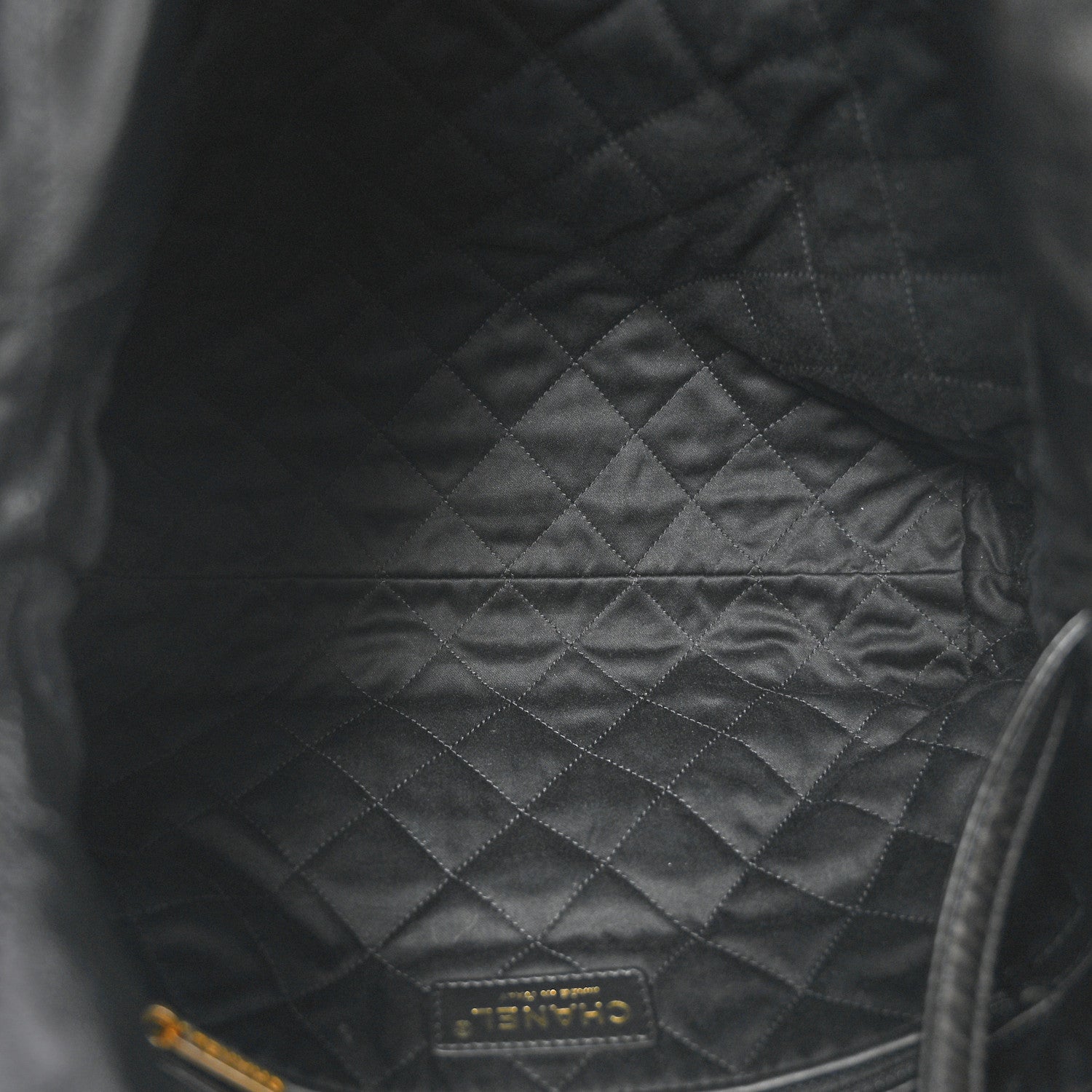 Chanel Shiny Calfskin Quilted Small Chanel 22 Black