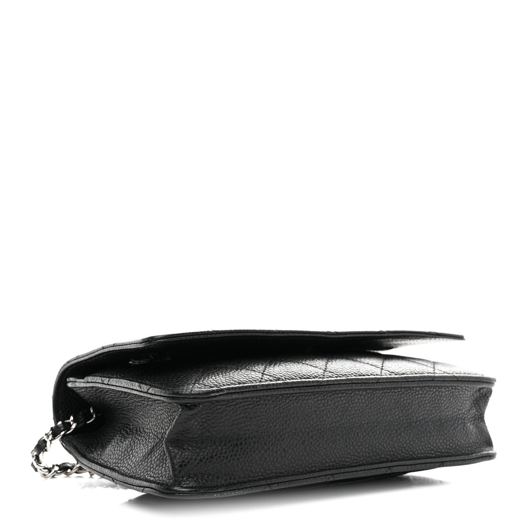 Chanel Caviar Quilted Wallet on Chain WOC Black