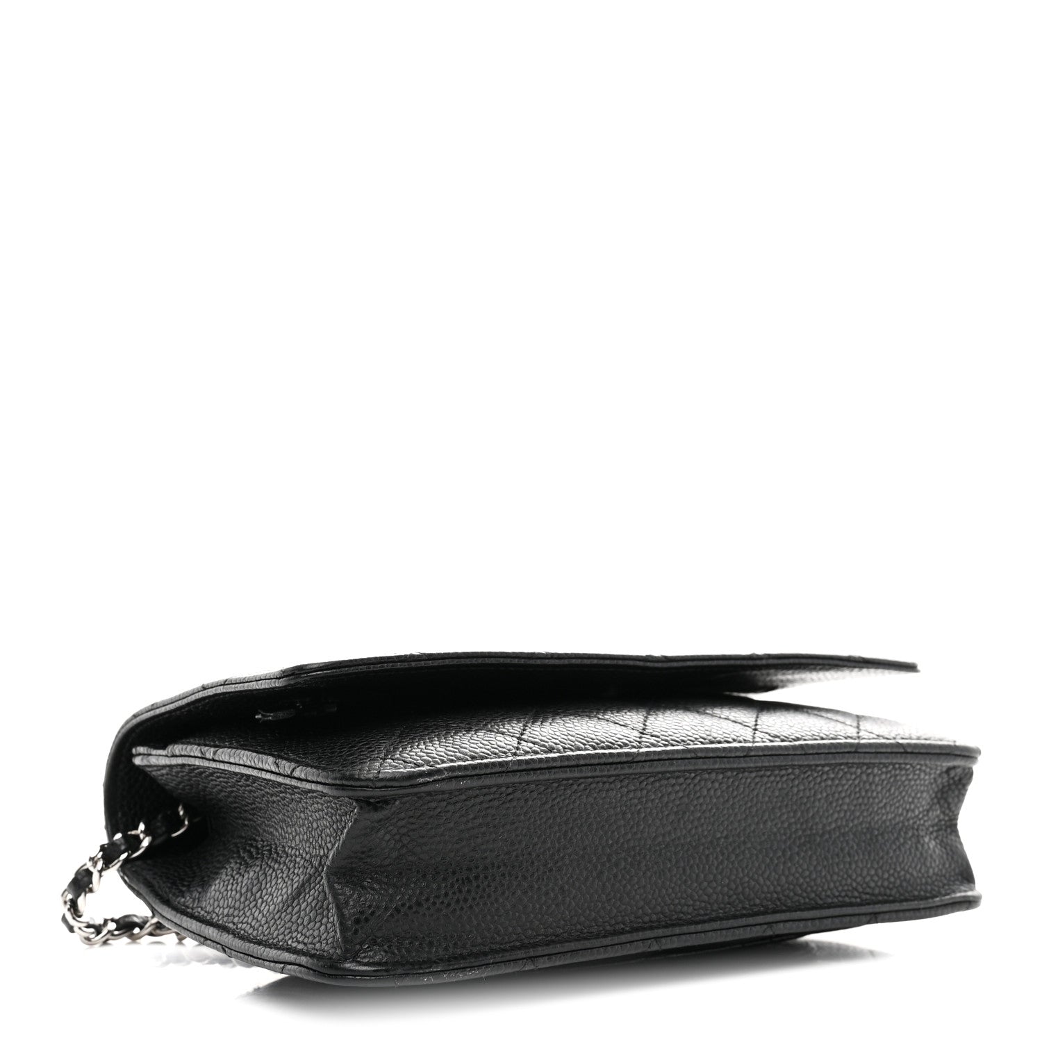 Chanel Caviar Quilted Wallet on Chain WOC Black