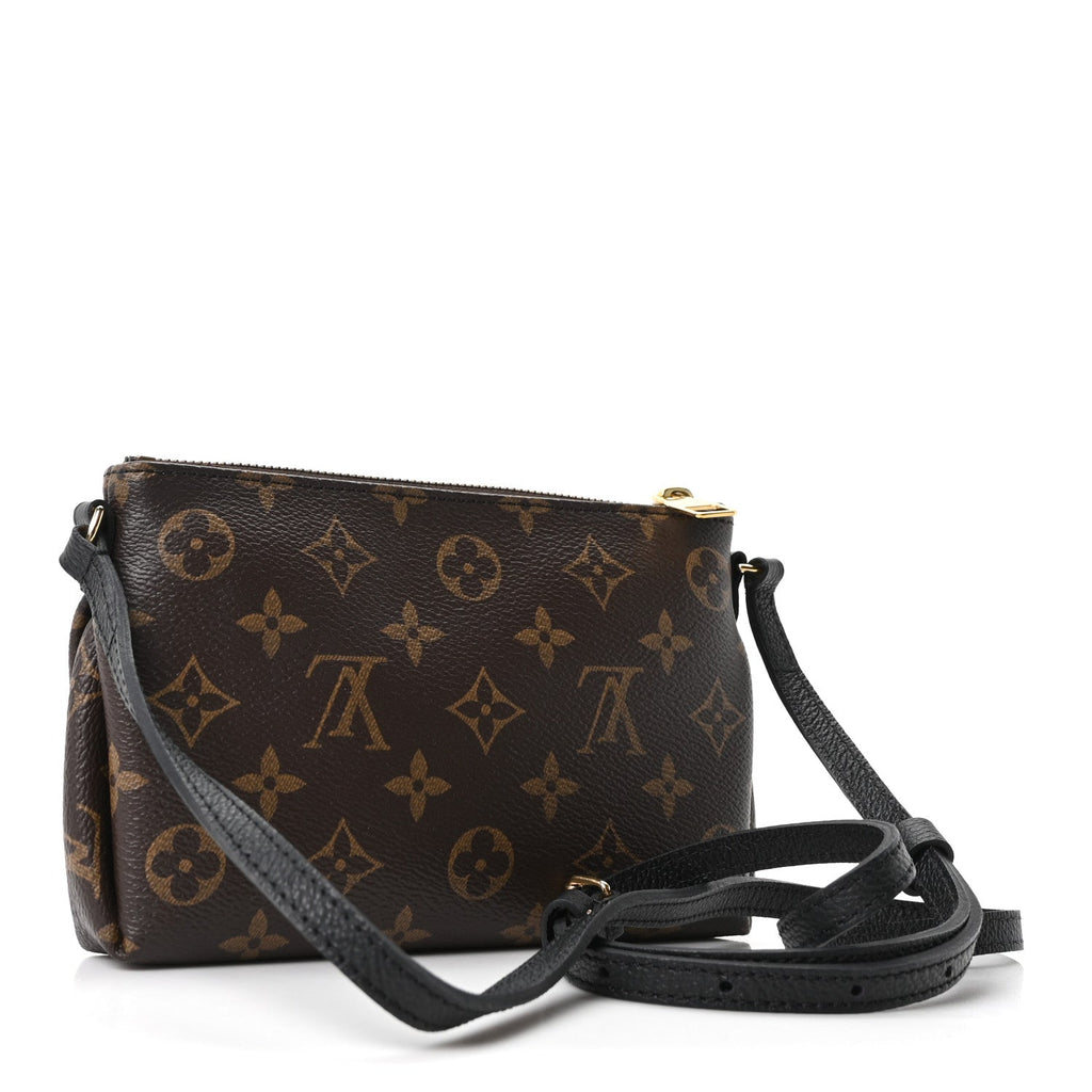Louis Vuitton Monogram Pallas Clutch Black