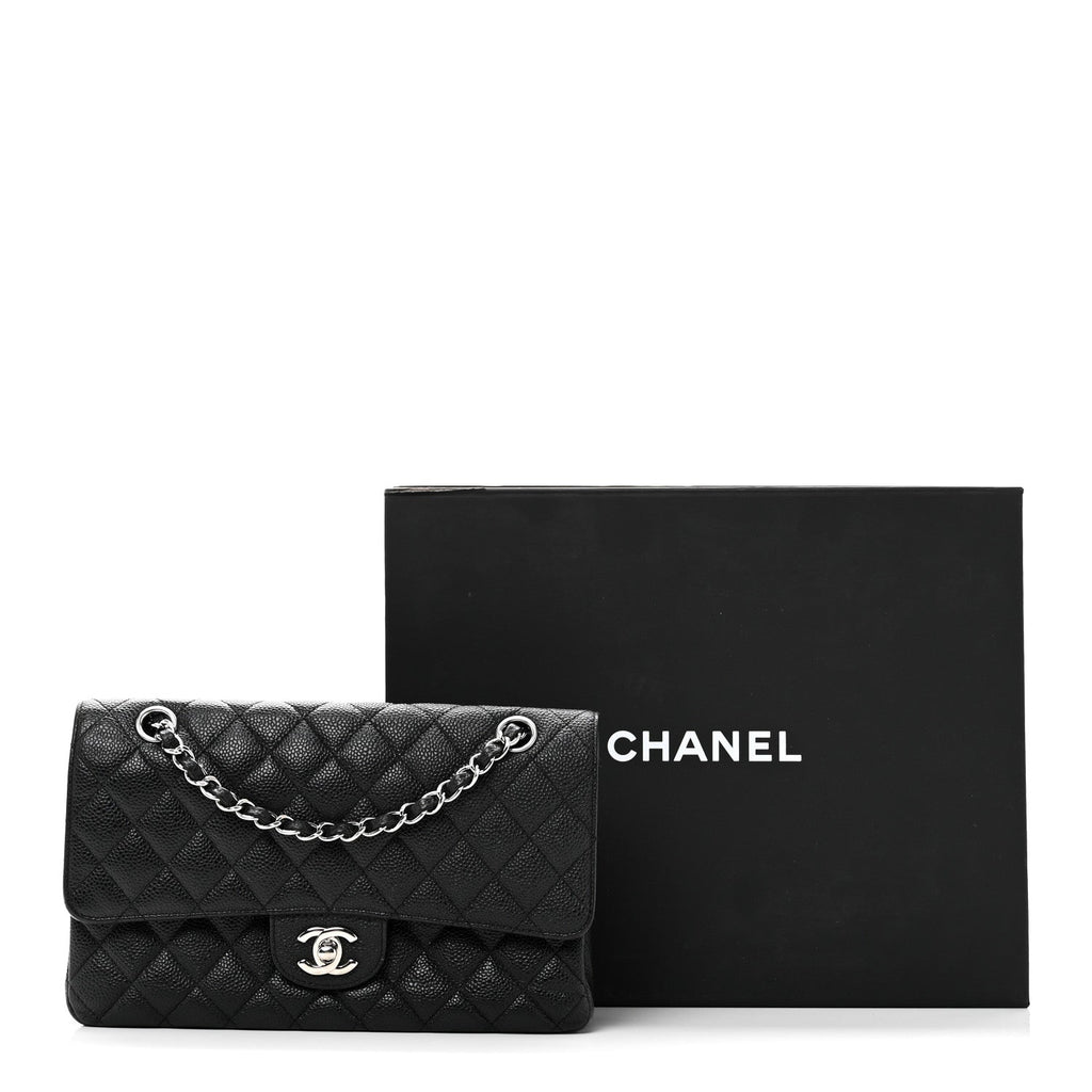 Chanel Caviar Quilted Medium Double Flap Black