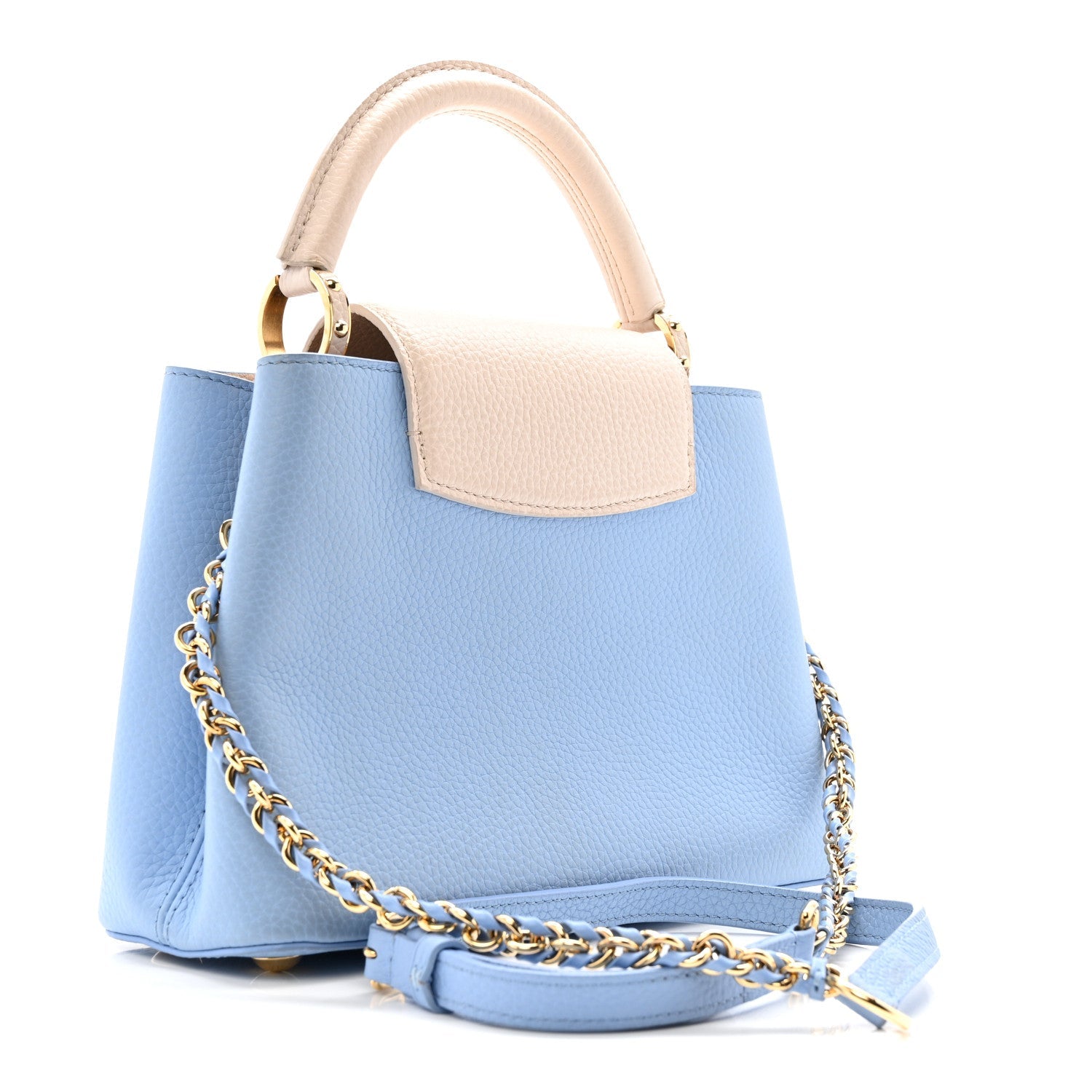 Louis Vuitton Taurillon Capucines BB Bleu de Provence Greige Doux