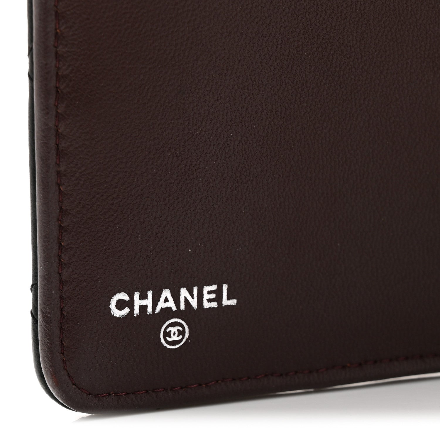 Lambskin Quilted Large Agenda Cover Black