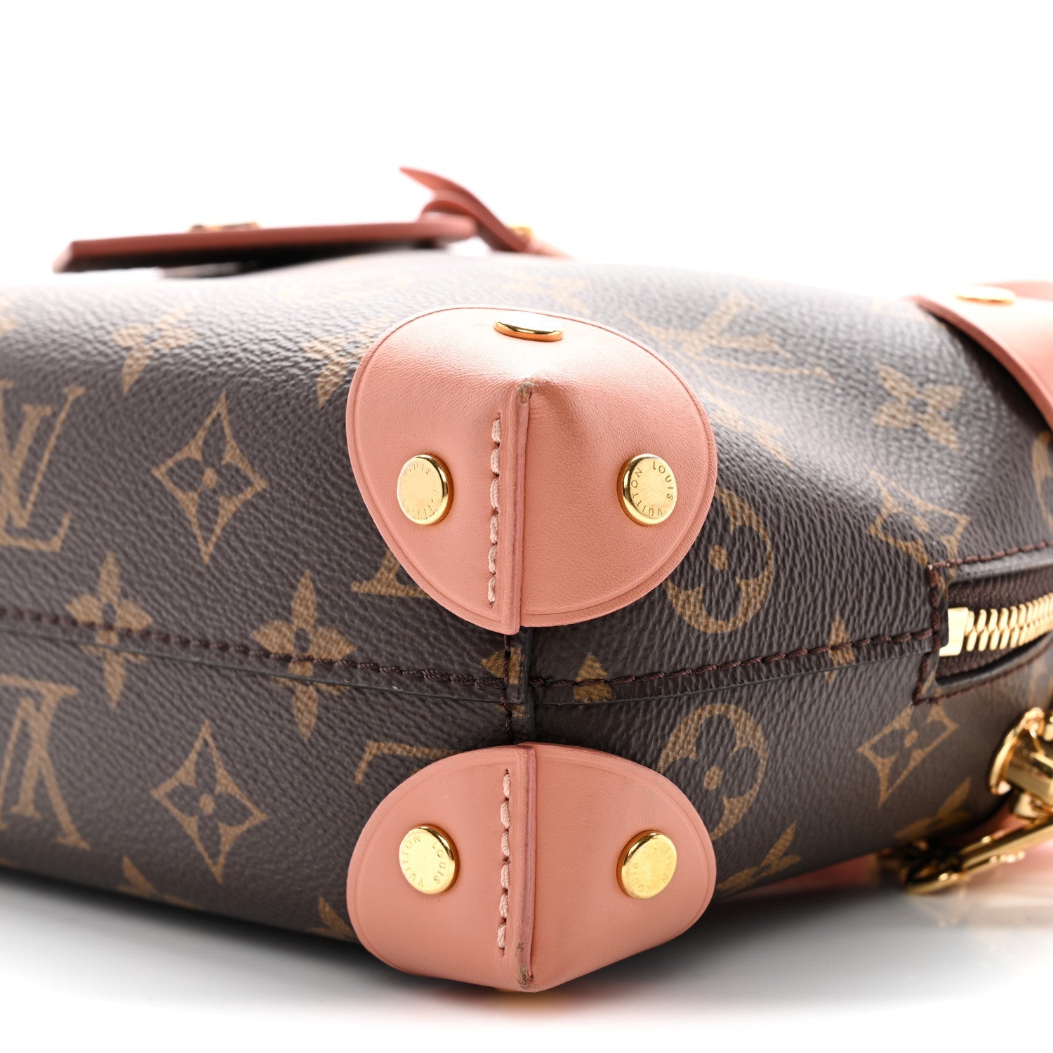 Louis Vuitton Monogram Petite Malle Souple Peach