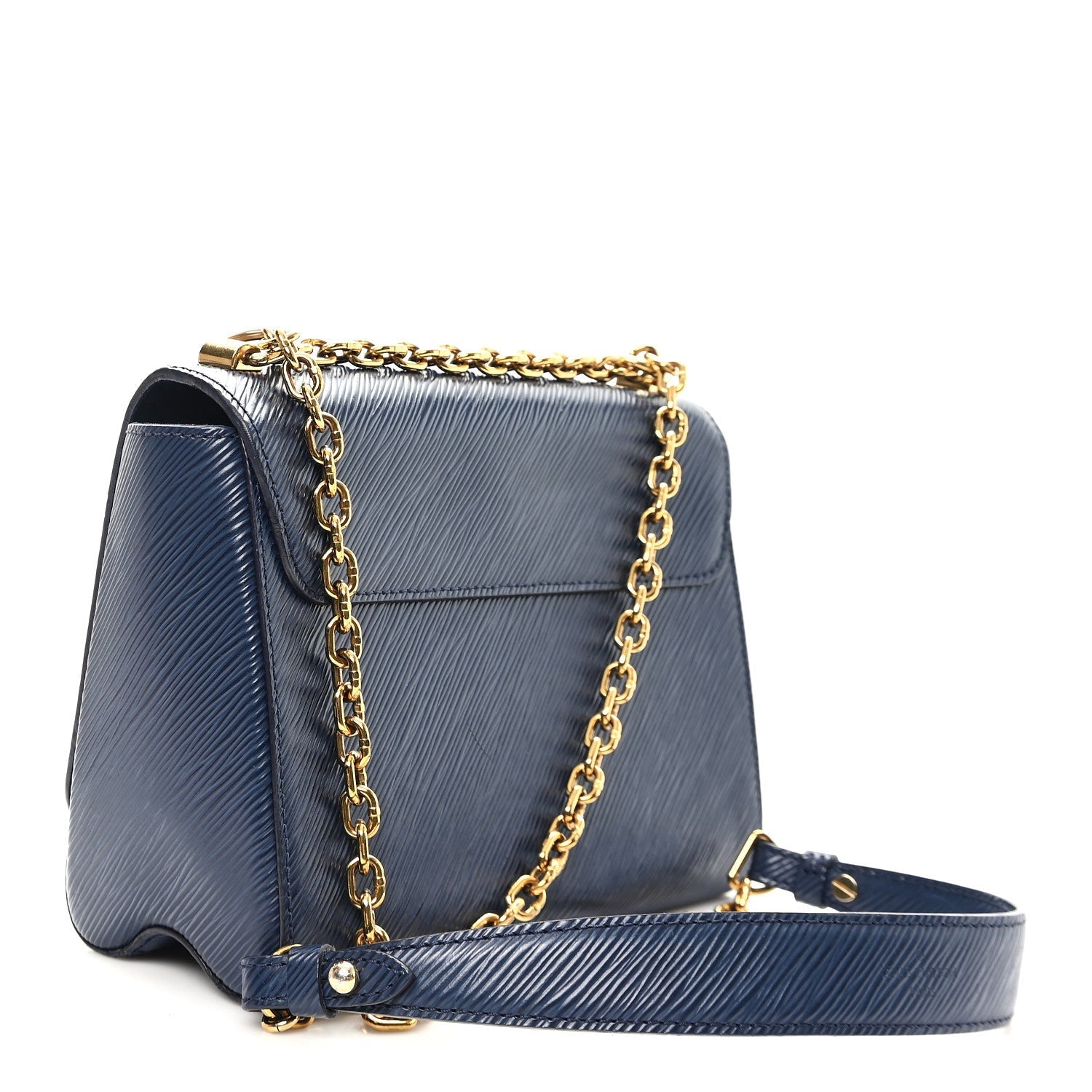 Louis Vuitton Epi Twist Shoulder Bag MM Indigo