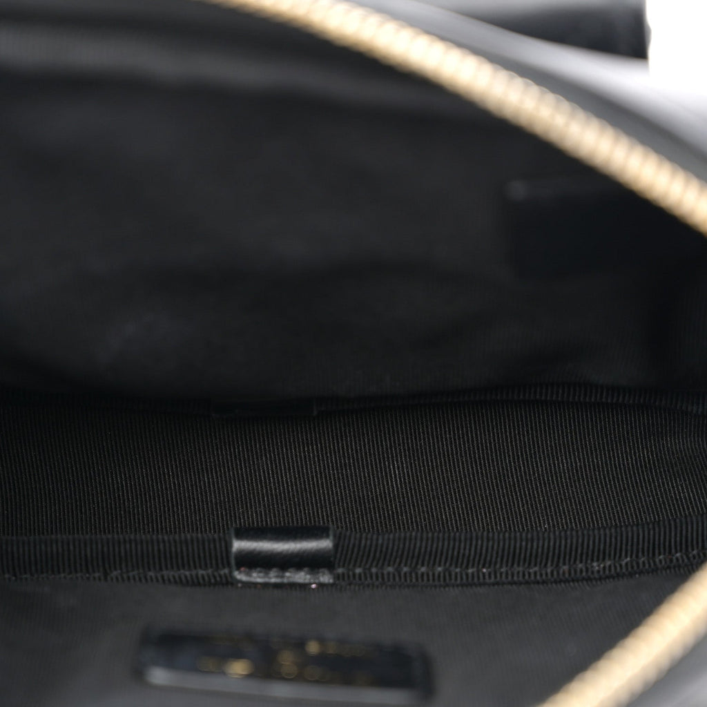 Chanel Lambskin Quilted Waist Bag Black