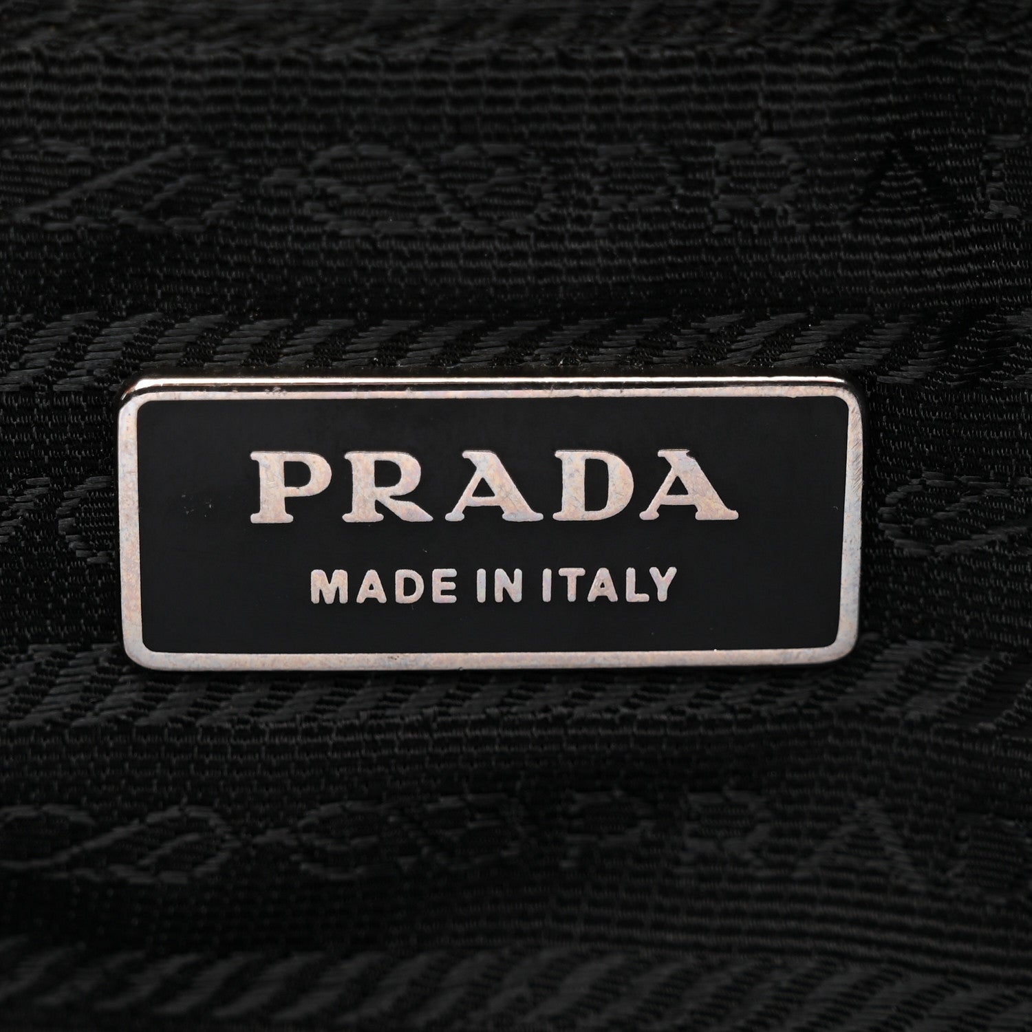 Prada Tessuto Nylon Rose Shoulder Bag Black Rosso