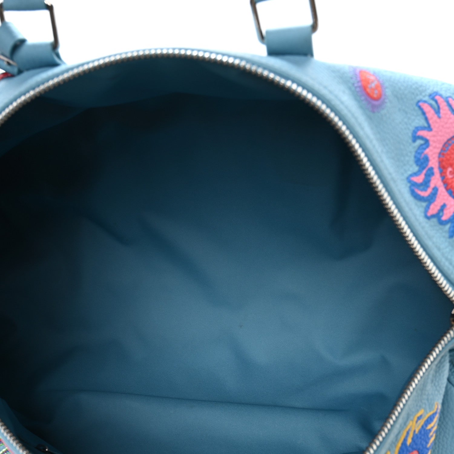 Louis Vuitton LV X YK Taurillon Monogram Keepall Bandouliere 50 Blue Multicolor
