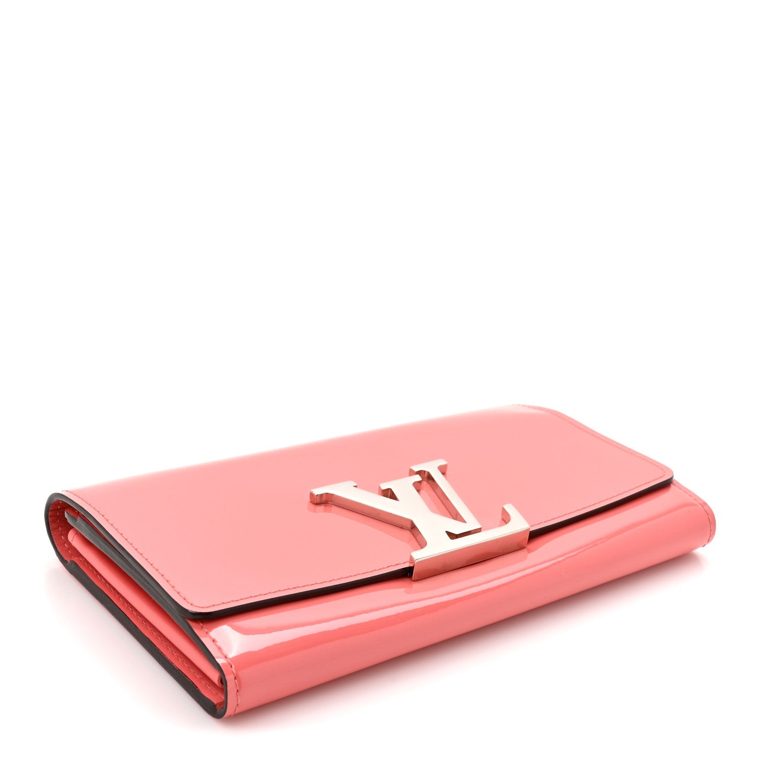 Louis Vuitton Patent Louise Wallet Rose Litchi