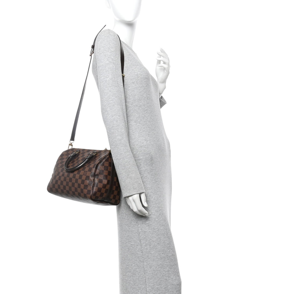 Louis Vuitton Damier Ebene Speedy Bandouliere 25