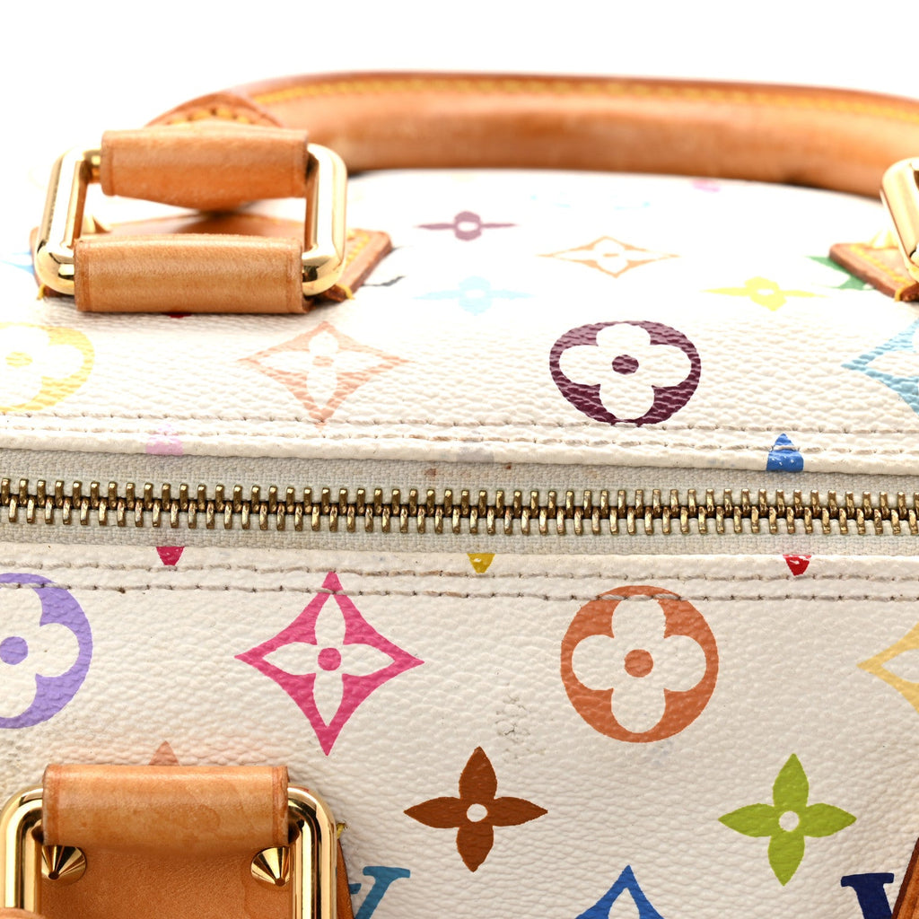 Louis Vuitton Monogram Multicolor Speedy 30 White