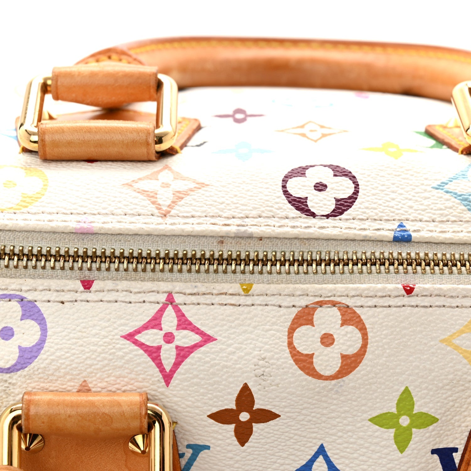 Louis Vuitton Monogram Multicolor Speedy 30 White