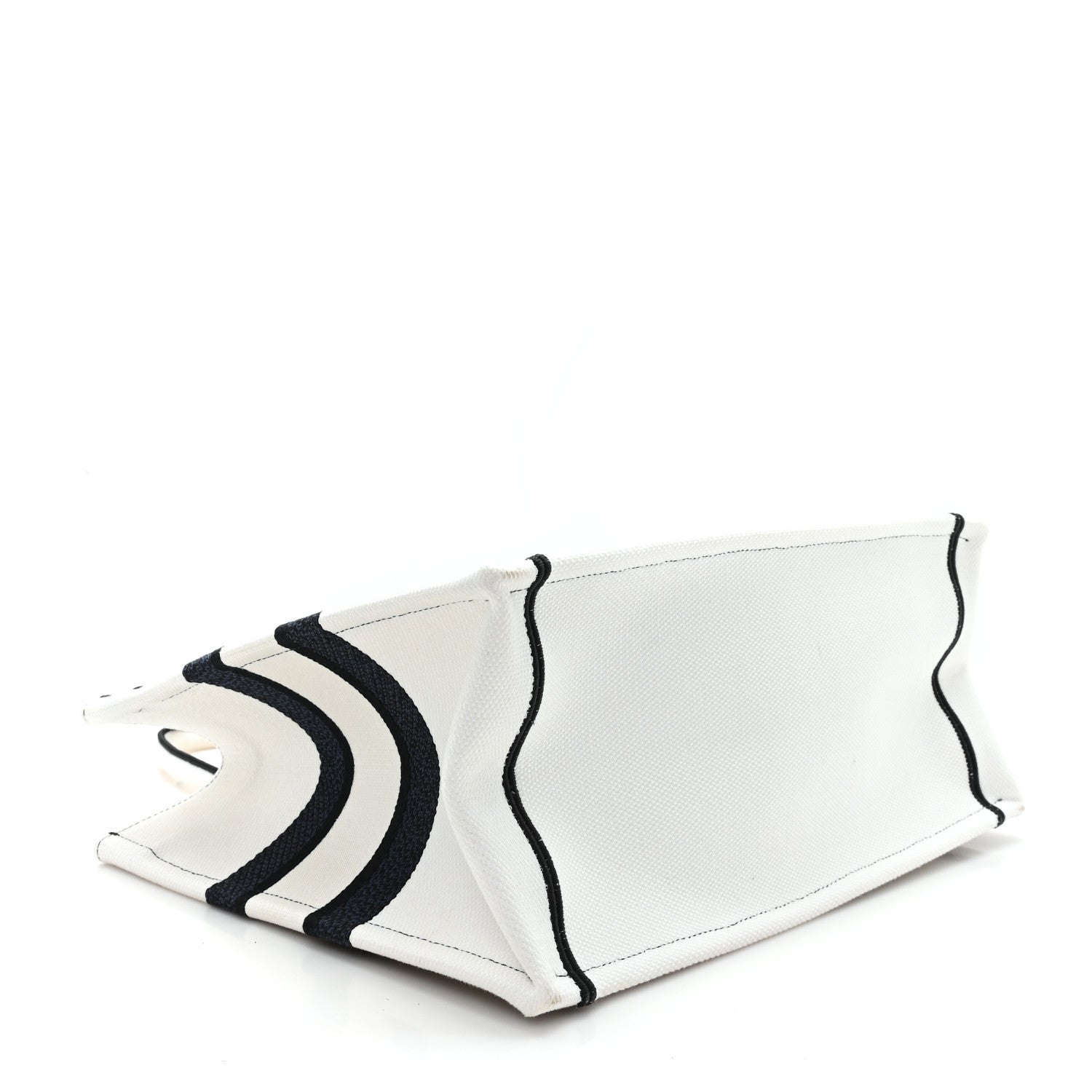 Christian Dior Canvas Embroidered Medium Miss Dior Graffiti Book Tote Navy White