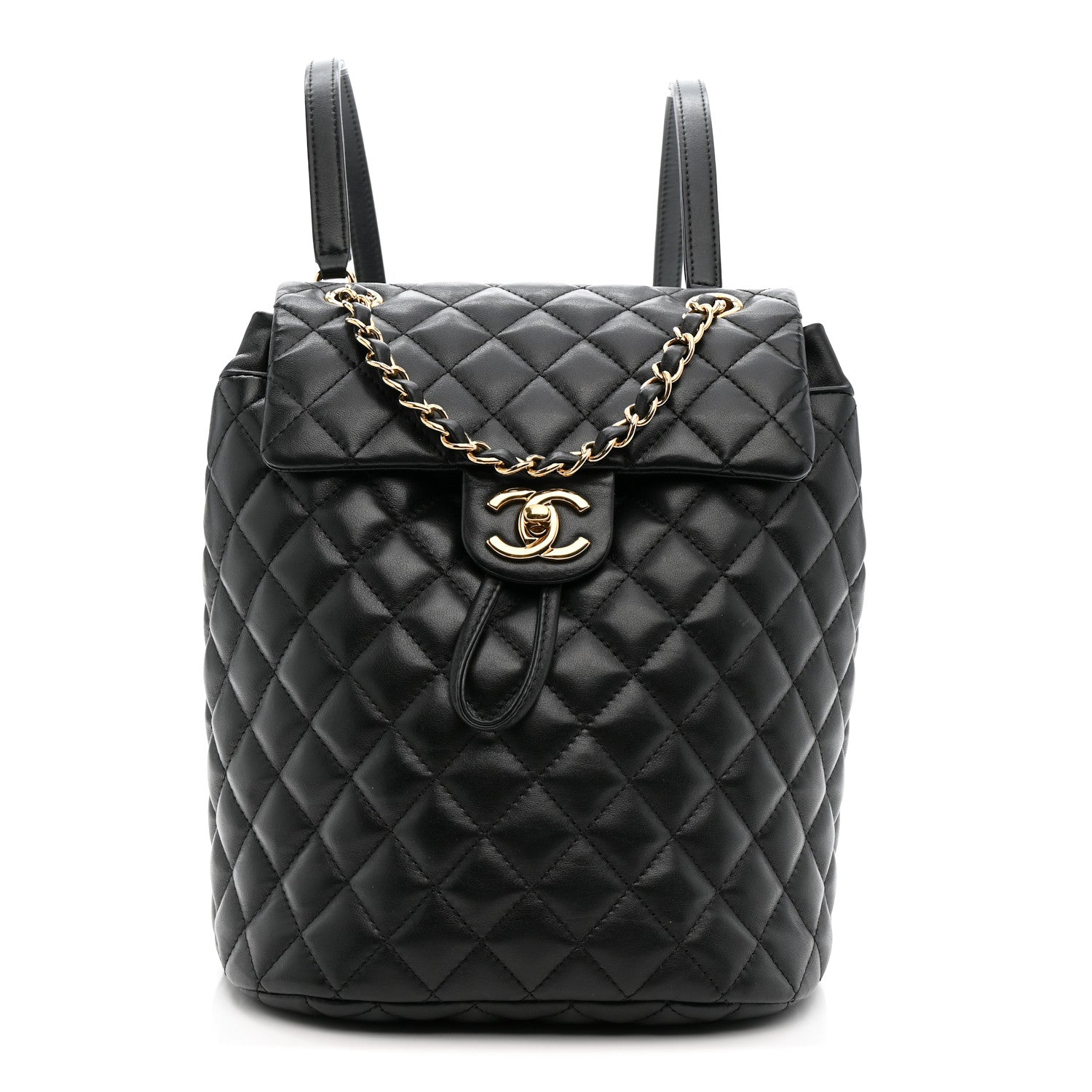 Chanel Calfskin Quilted Small Urban Spirit Backpack Black