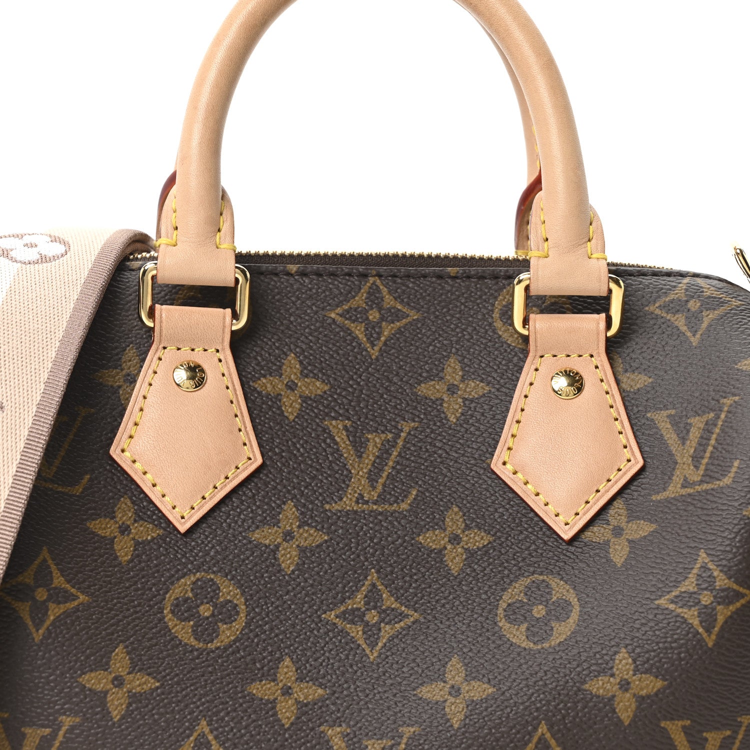 Louis Vuitton Monogram Speedy Bandouliere 20 Beige