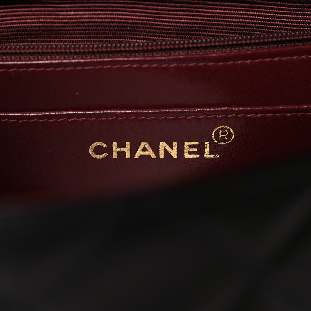 Chanel Lambskin Quilted XL Jumbo Single Flap Black
