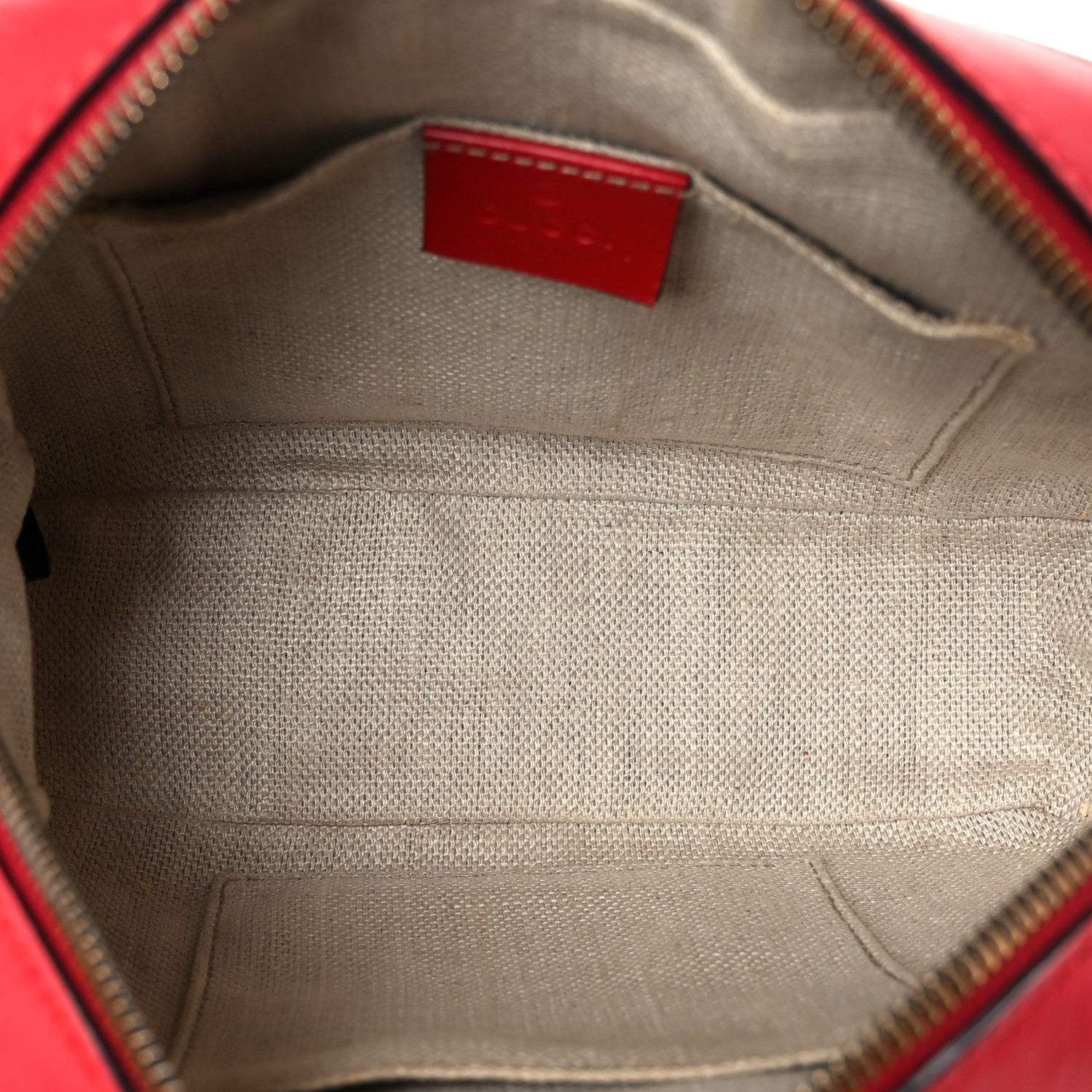 Gucci Calfskin Web Small Webby Bee Shoulder Bag Red