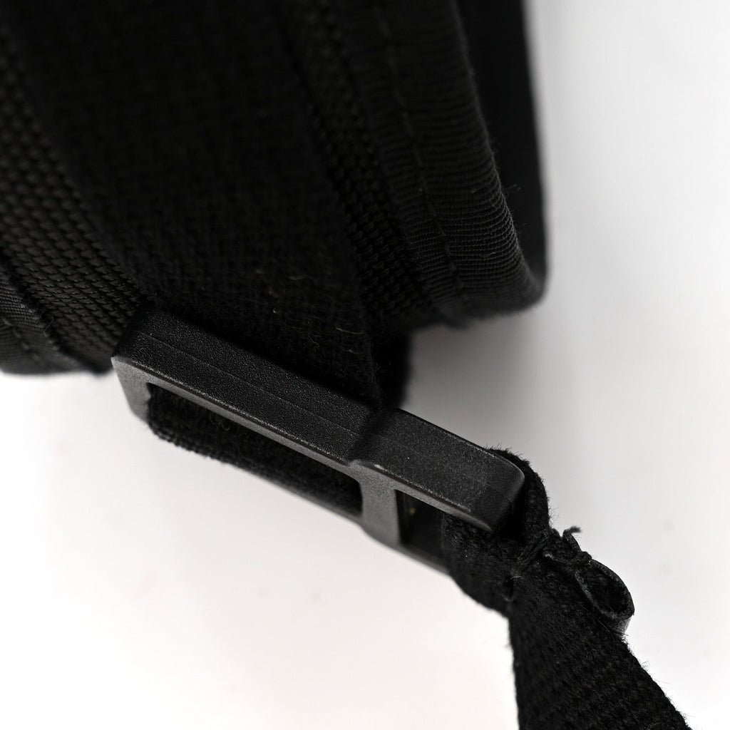 Gucci Soft GG Supreme Monogram Calfskin Web Double Buckle Backpack Black