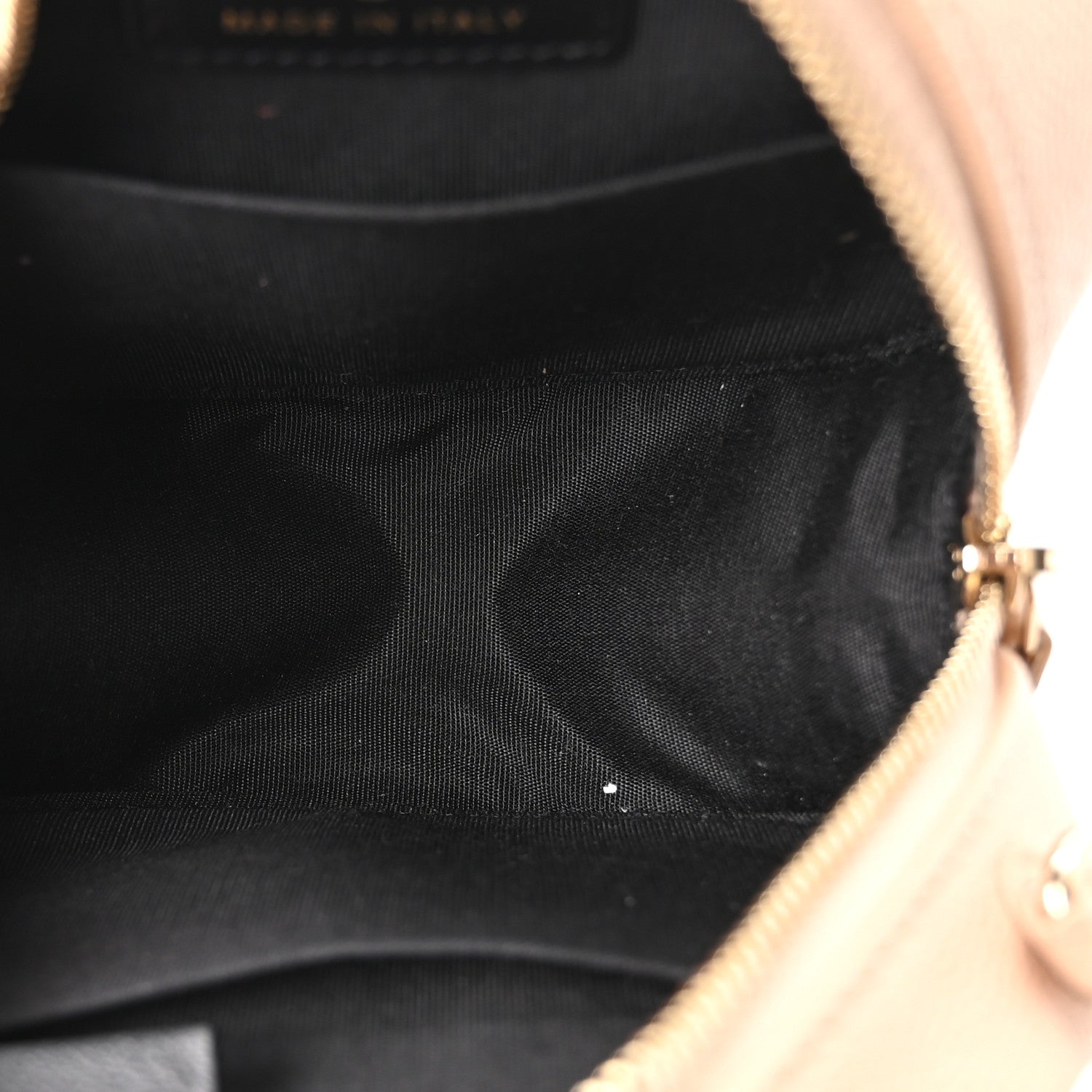 Chanel Caviar Quilted Round Filigree Crossbody Beige Black