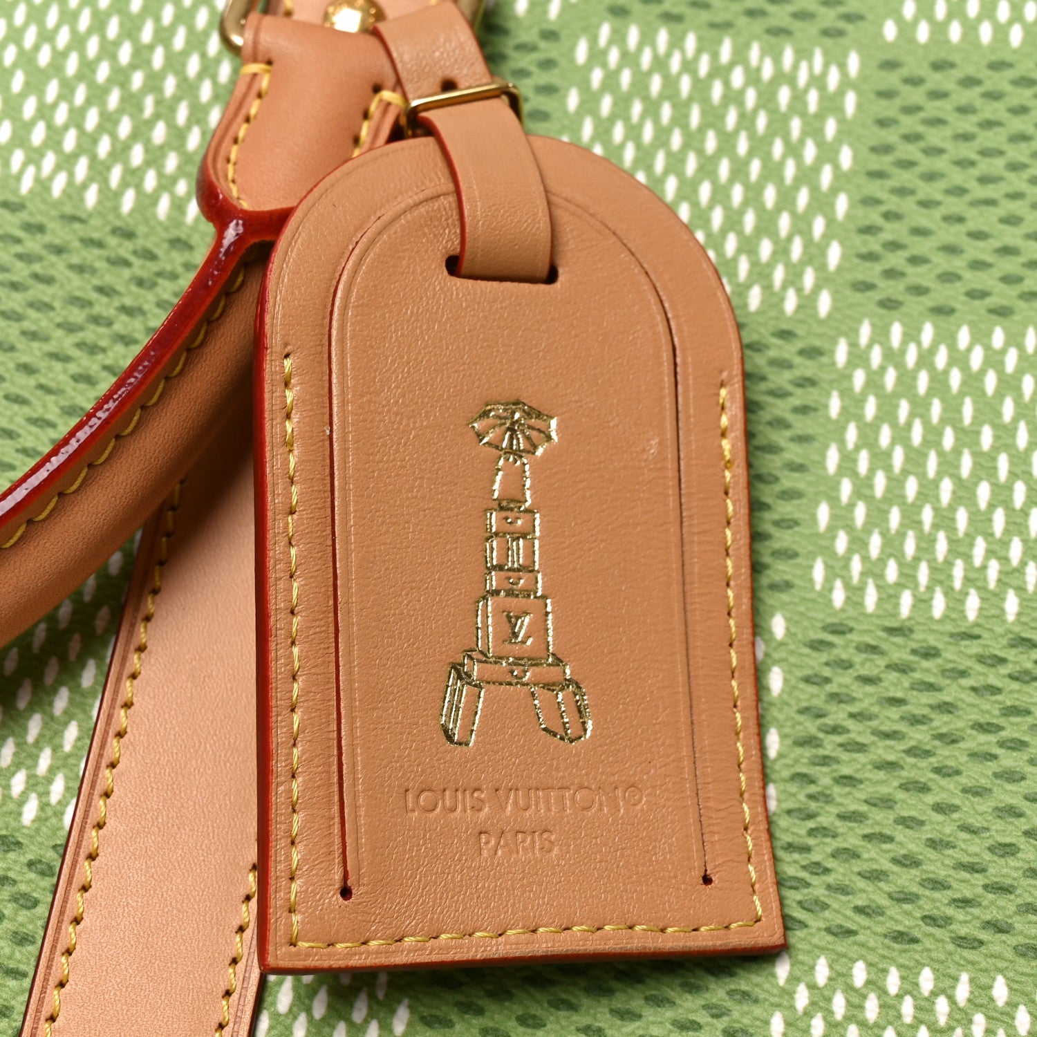 Louis Vuitton Damier Golf Keepall Bandouliere 50 Green