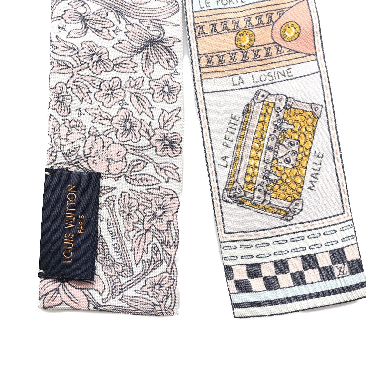 Louis Vuitton Silk Jeu De Louis BB Bandeau Blush