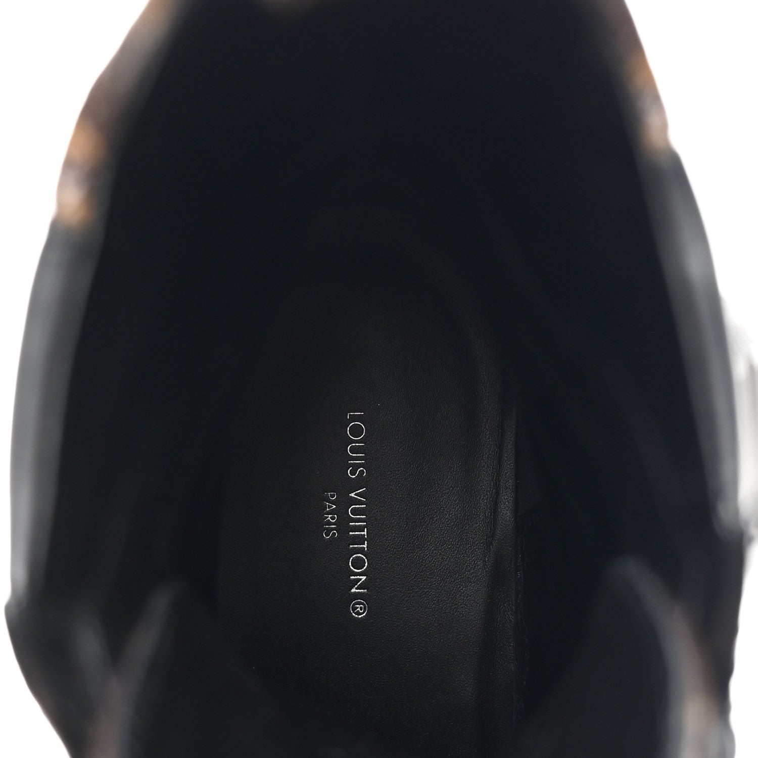Louis Vuitton Suede Calfskin Monogram Laureate Platform Desert Boots 36 Black