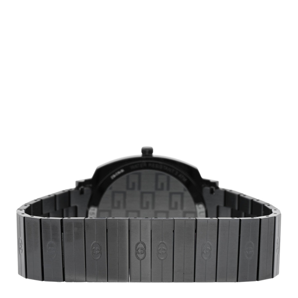 Gucci PVD Stainless Steel 38mm Grip Quartz Watch Black