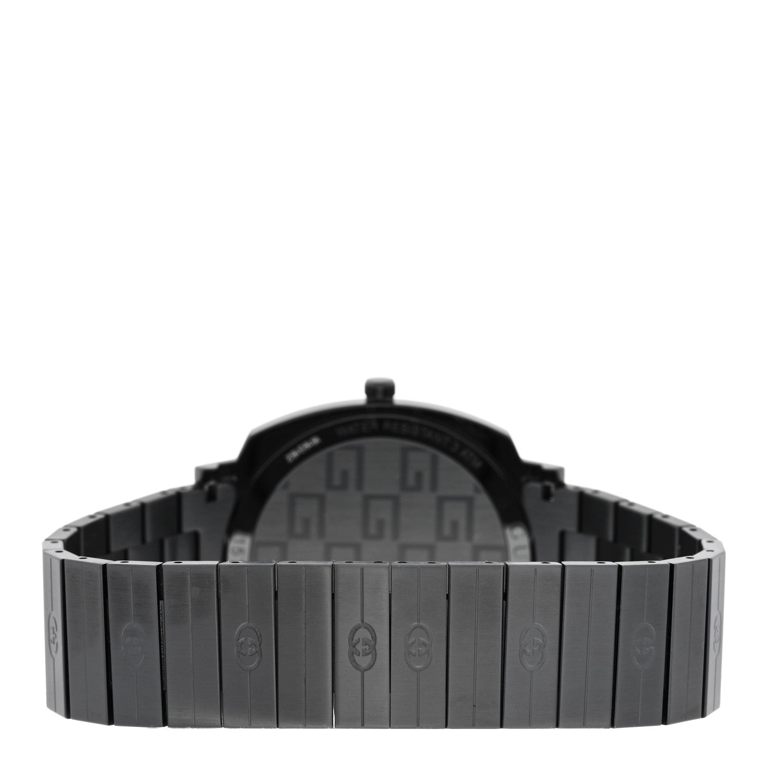 Gucci PVD Stainless Steel 38mm Grip Quartz Watch Black