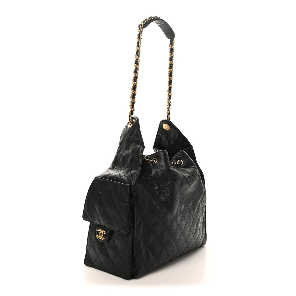 Chanel Caviar Quilted Medium Chanel 25 Handbag Black