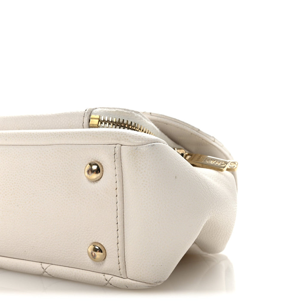 Chanel Caviar Quilted Medium Business Affinity Flap White