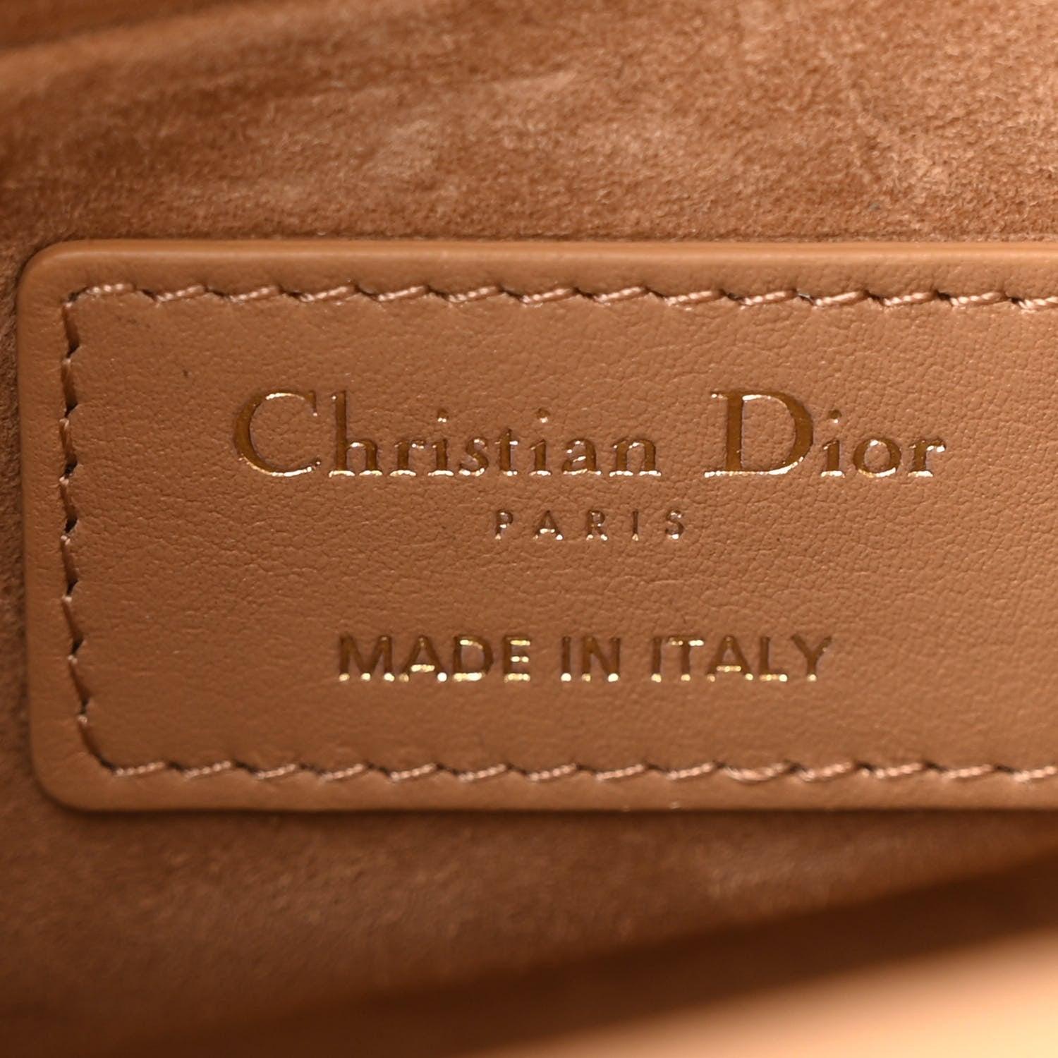 Christian Dior Calfskin Cannage Small The Lady 95.22 Beige