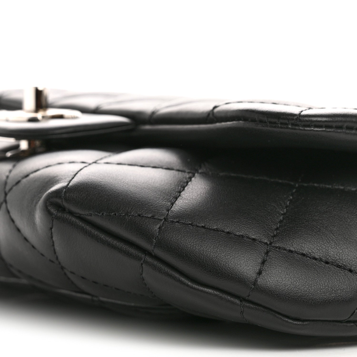 Chanel Calfskin Quilted CC Uniform Flap Belt Bag Black