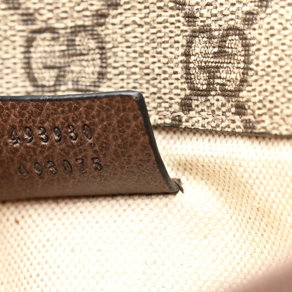 Gucci GG Supreme Monogram Neo Vintage Web Belt Bag Brown