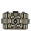 Chanel Plexiglass Barcode Boy Brick Lego Clutch Black