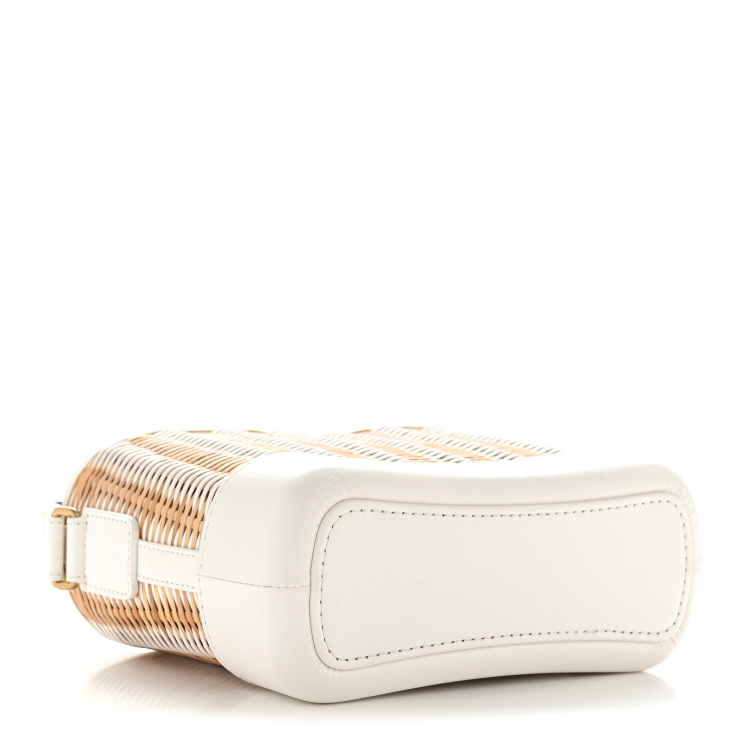Chanel Rattan Calfskin Small Gabrielle Hobo Beige Ivory