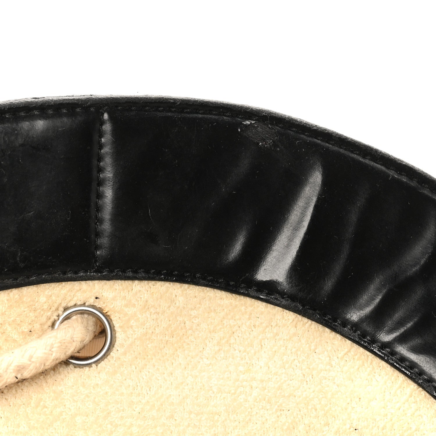 Chanel Patent Terry Cloth CC Heart Shoulder Bag Black