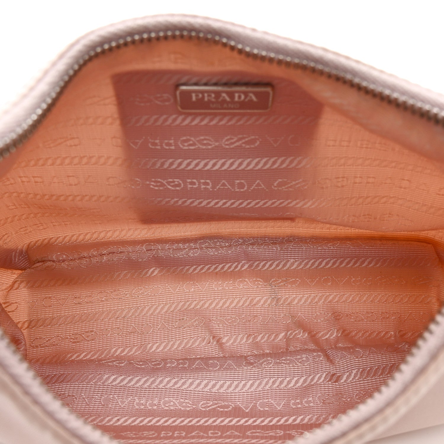 Prada Nylon Re-Edition 2005 Shoulder Bag Alabastro