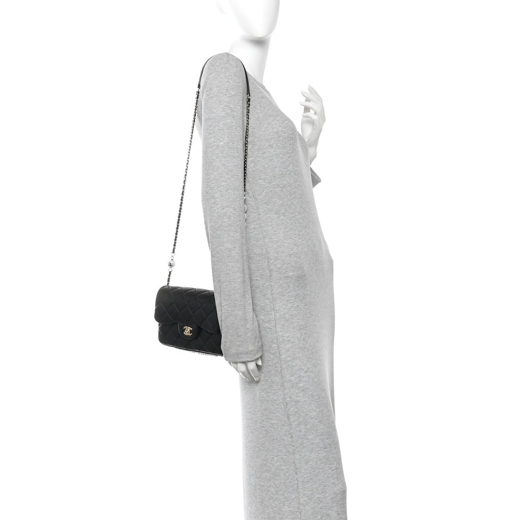 Chanel Lambskin Quilted Small My Precious Flap Black