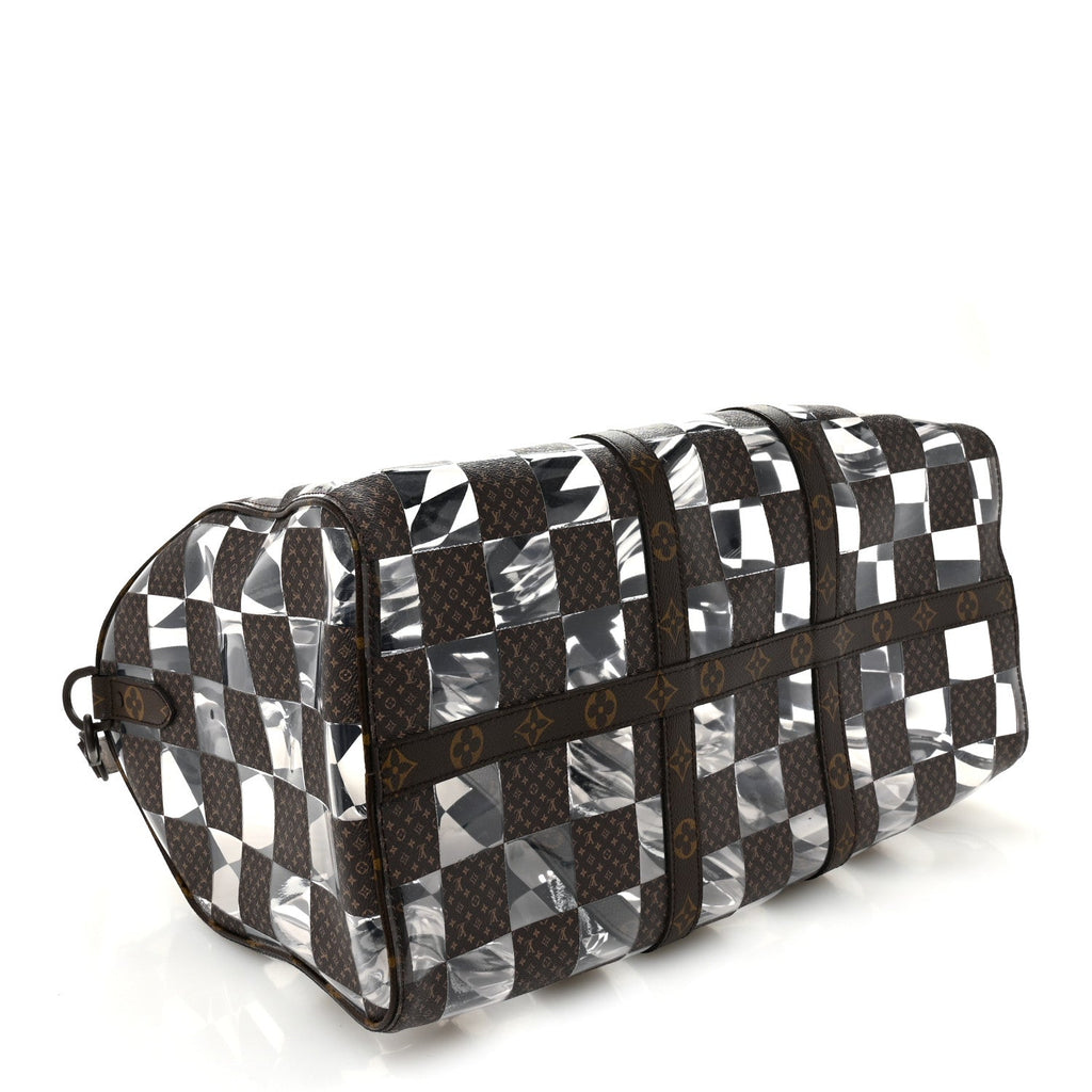 Louis Vuitton PVC Monogram Chess Keepall Bandouliere 50