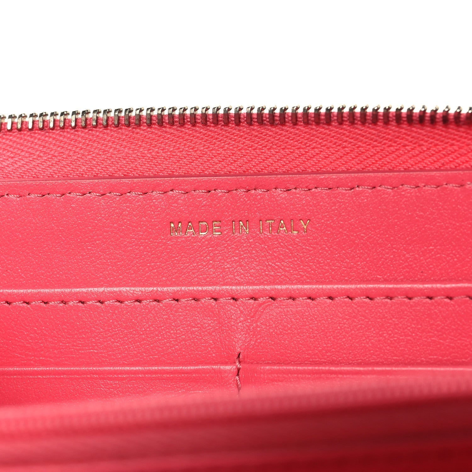 Caviar Quilted Large Gusset Zip Around Wallet Rose