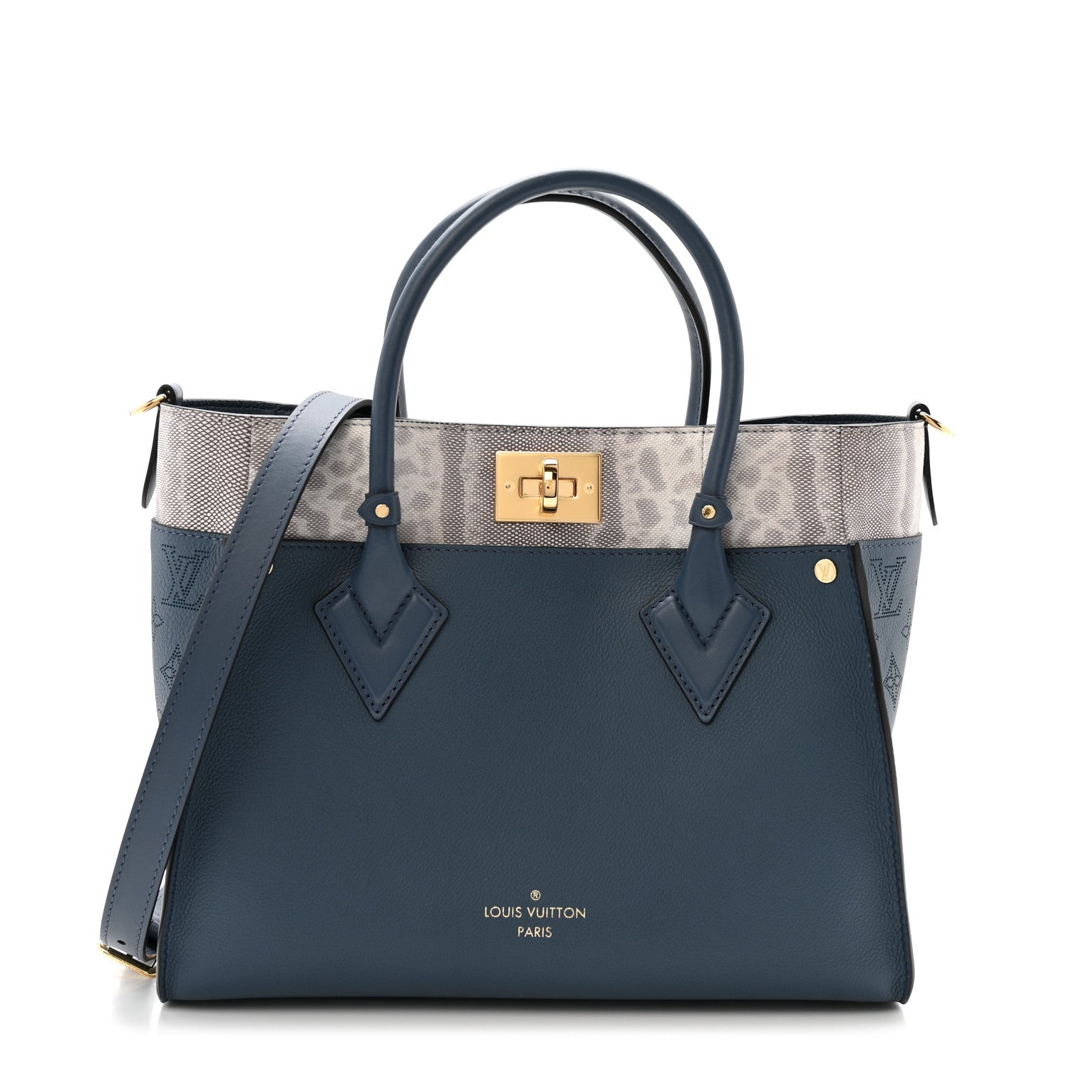 Louis Vuitton Calfskin Karung Monogram On My Side MM