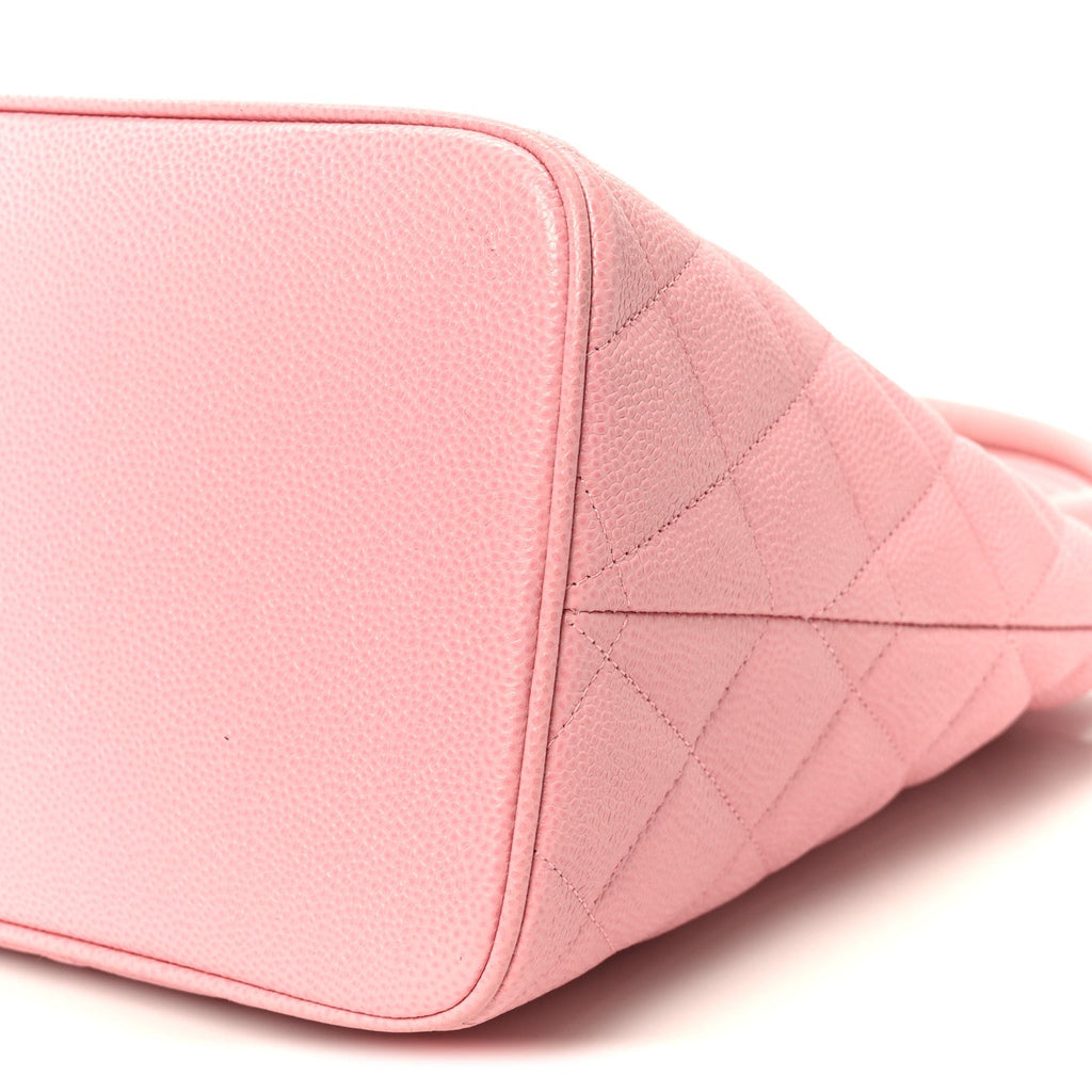 Chanel Caviar Medallion CC Tote Light Pink