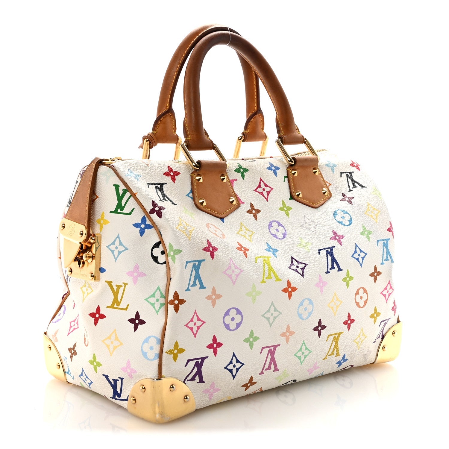 Louis Vuitton Monogram Multicolor Speedy 30 White