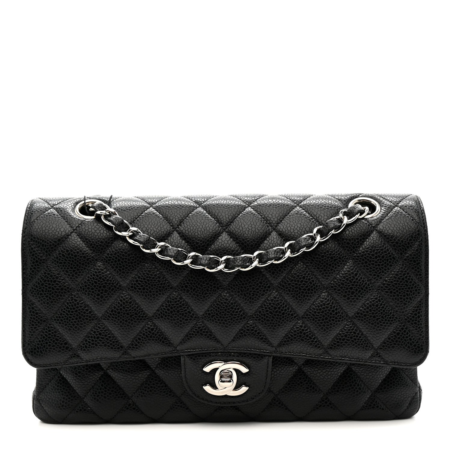 Chanel Caviar Quilted Medium Double Flap Black