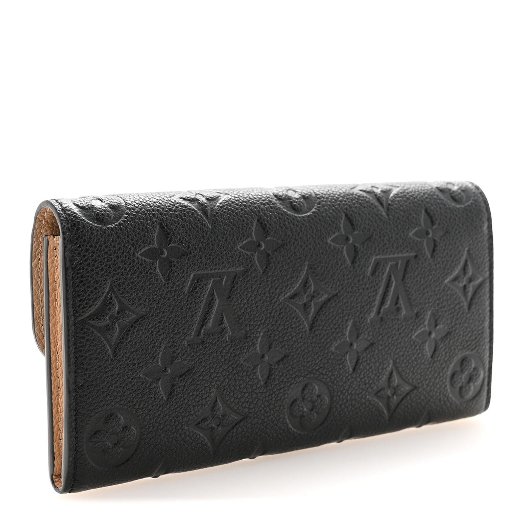 Louis Vuitton Empreinte Emilie Wallet Black Dune