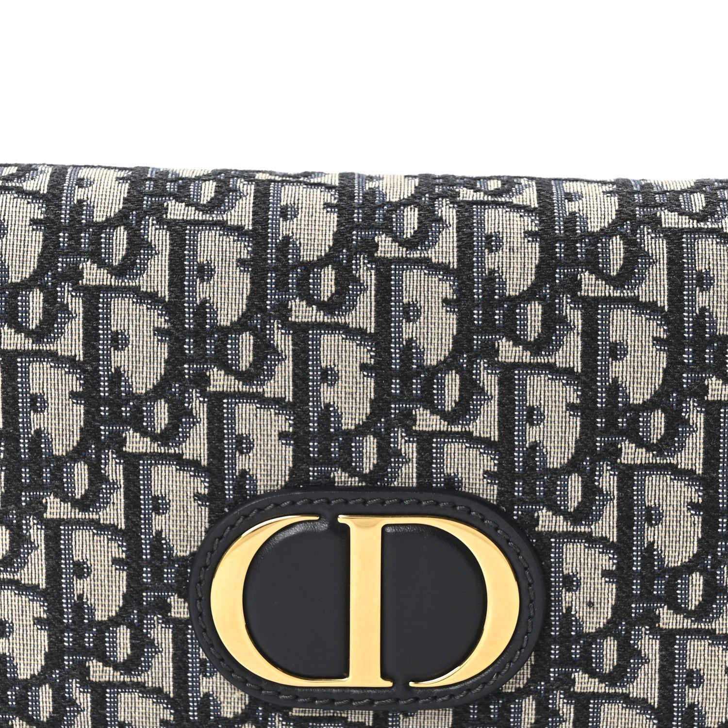 Christian Dior Oblique 30 Montaigne 2-In-1 Pouch Blue