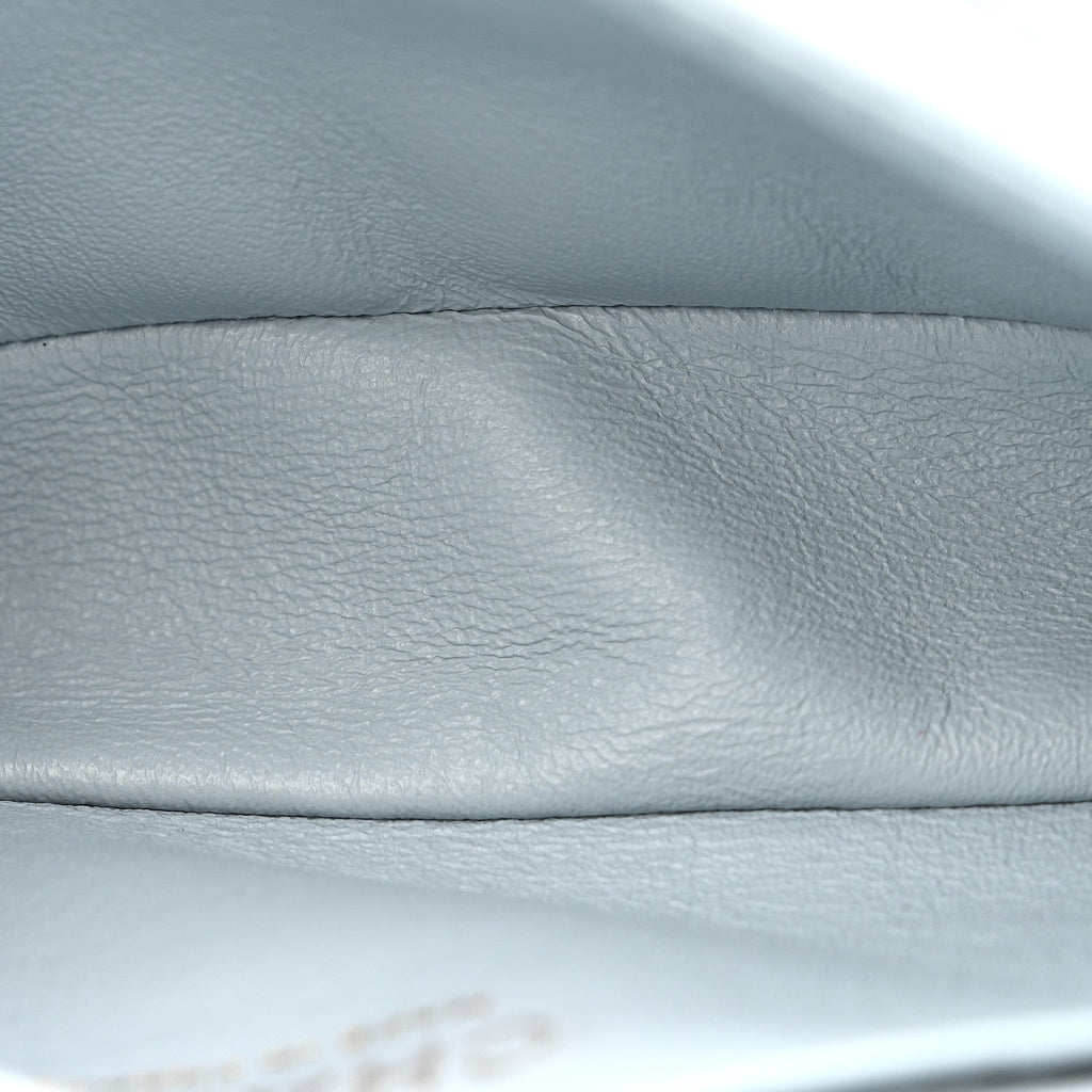 Chanel Aged Calfskin Quilted 2.55 Reissue Chain Waist Bag Light Blue
