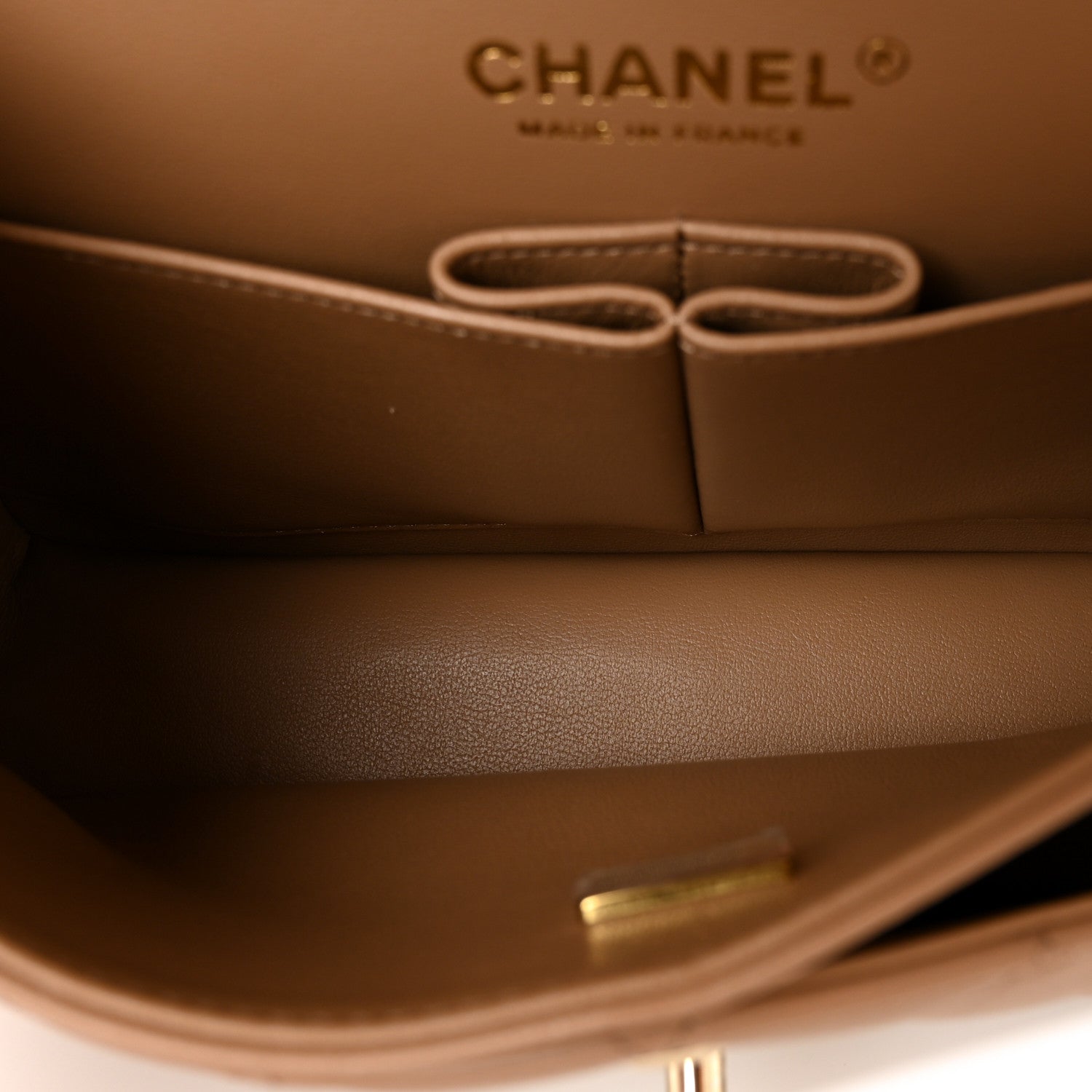 Chanel Lambskin Quilted Small Double Flap Brown