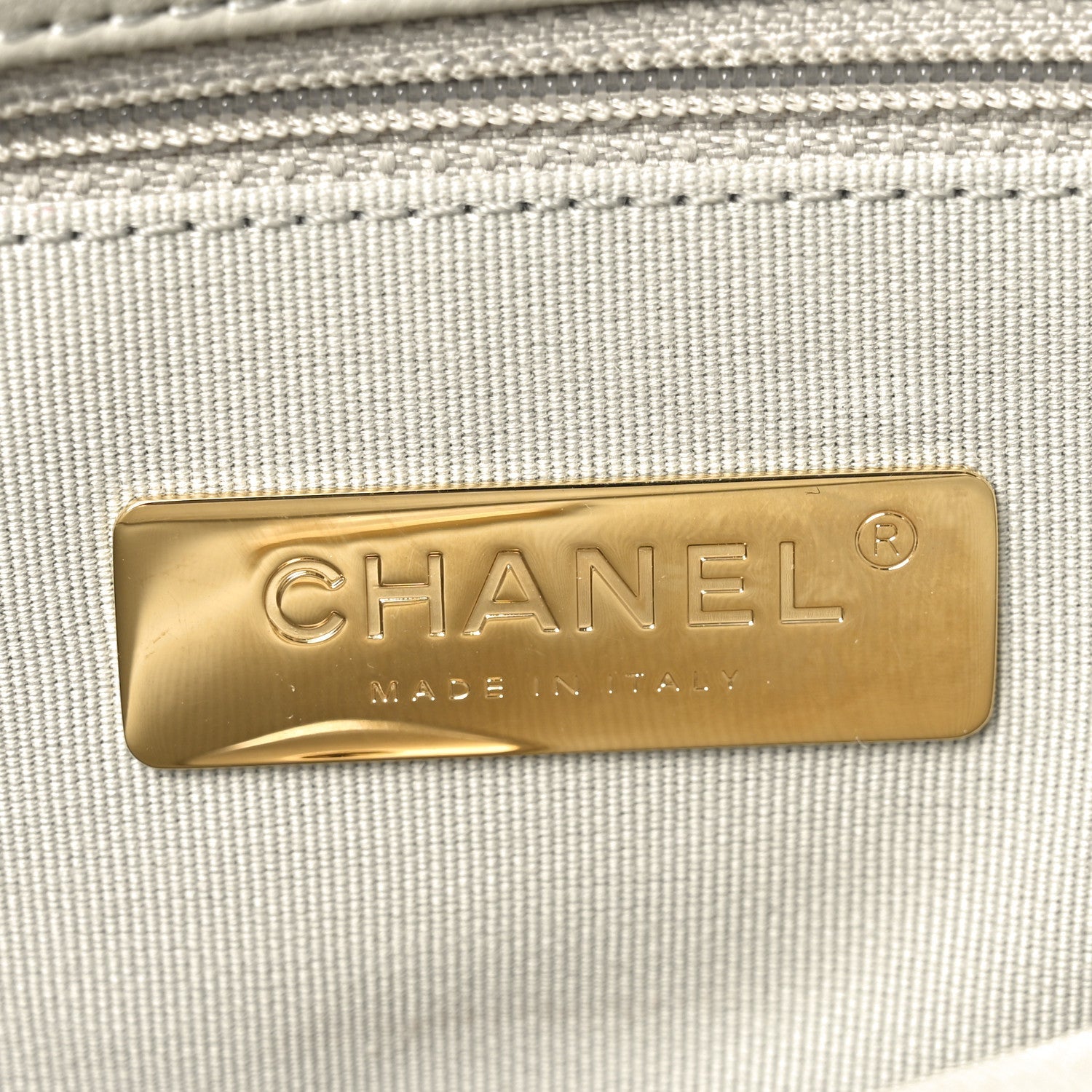 Chanel Lambskin Quilted Large Chanel 19 Flap Grey