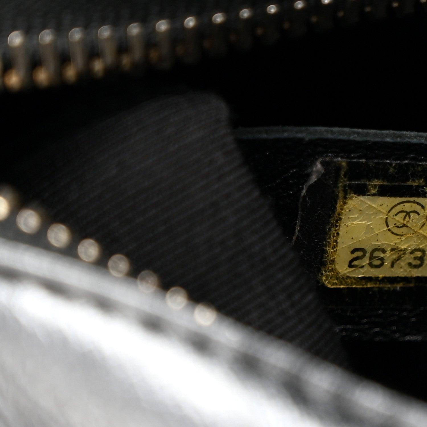 Chanel Metallic Crumpled Goatskin Quilted Small Gabrielle Hobo Black Gold
